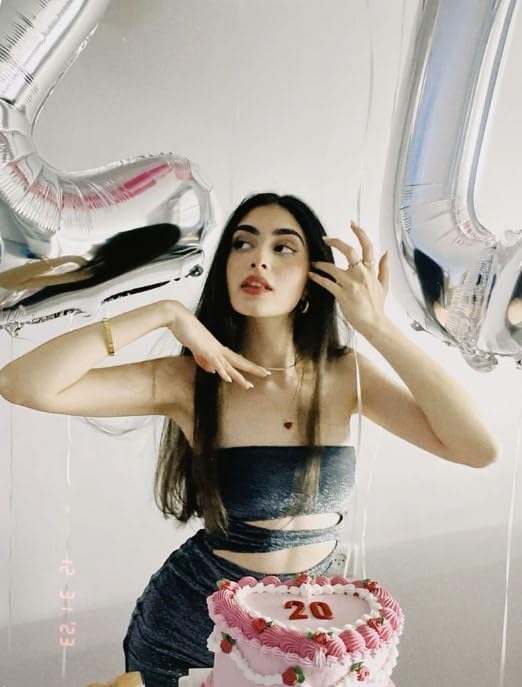 Silver 40 Inch 30 Number Balloons, 30 Decorations for 30 Birthday, Foil Giant Birthday Graduations Anniversary Party Balloons