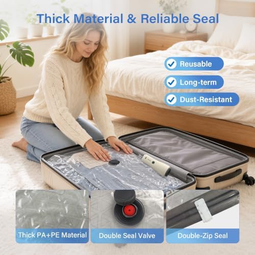 Vacuum Storage Bags with Pump,Space Saver,Cordless,16-Pack - Image 6