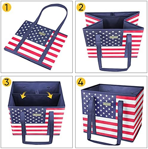 BALEINE 6PK Reusable Grocery Bags, Heavy Duty Shopping Tote Bag - Image 7