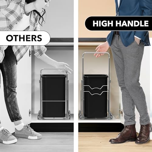 Simple Houseware Pull Out Trash Can Shelf (for 7~13 Gal, Can Not Included) - Image 7