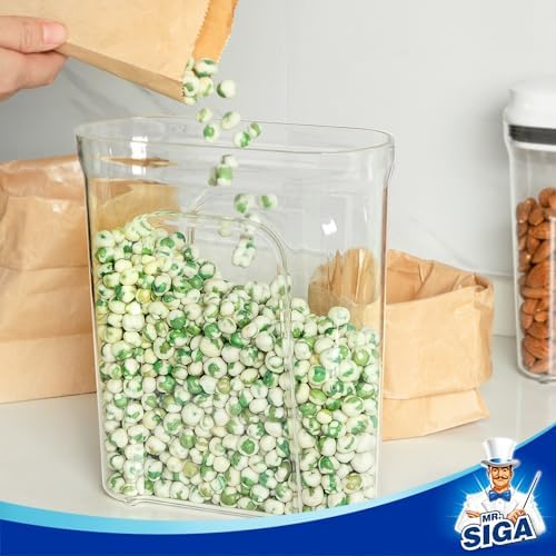 MR.SIGA Airtight Cereal Dispenser Set, Storage Containers for Dry Goods - Image 6