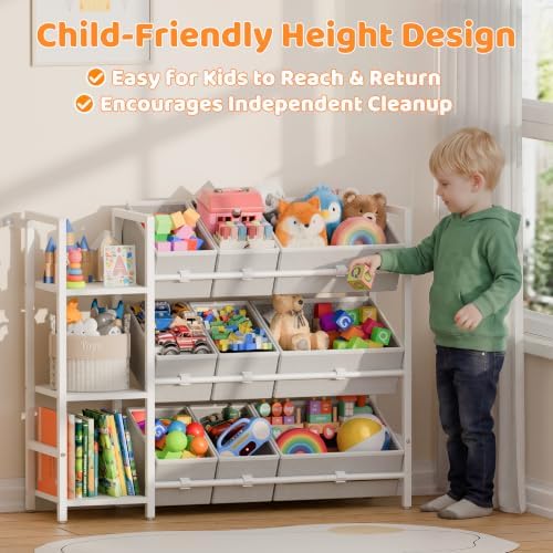 CODACE Kids Toy Organizers and Storage - Toy Shelf for Playroom, Kids Room - Image 7