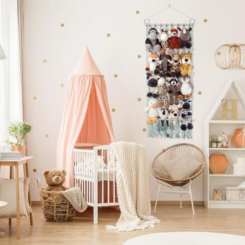 Stuffed Animal Net or Hammock Large Plushie Net Corner 4 Layer Toy Storage - Image 7