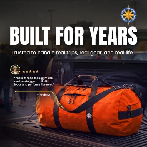 175L Travel Duffle Bag, Heavy Duty Ripstop Gym Weekender Bag - Image 7