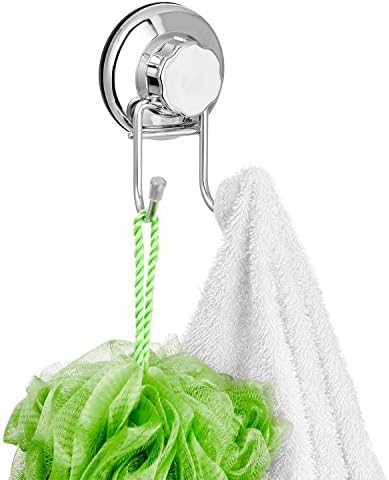 SANNO Double Suction Hooks Suction Cups Vacuum Hook for Flat Smooth Wall Surface Towel Robe Bathroom Kitchen Shower Bath Coat, Stainless Steel (2 Pack) - Image 6
