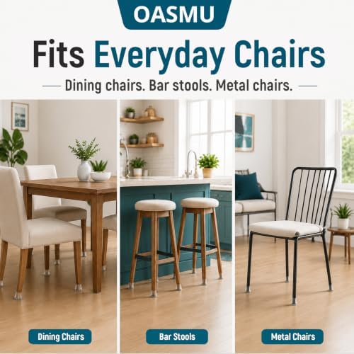OASMU 32 Pcs Chair Leg Floor Protectors for Hardwood Floors Silicone - Image 6