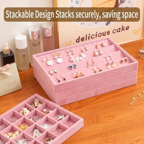 Frebeauty Jewelry Trays for Drawer,Set of 4 Jewelry Organizer and Storage - Image 6