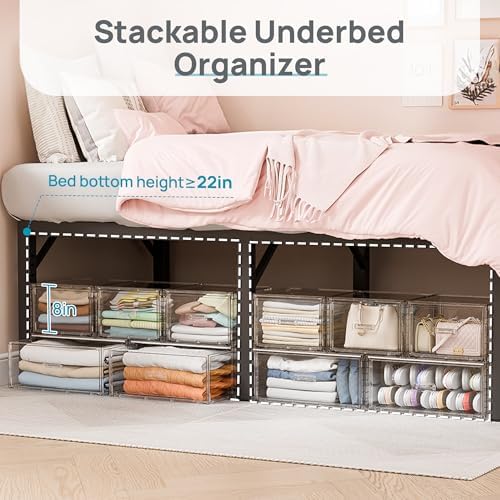Vtopmart 5 Pack Large & Medium Storage Stackable Drawers Set - Image 6