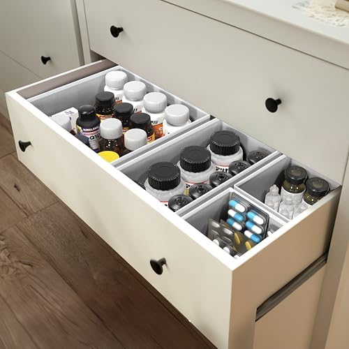 Simple Houseware Underwear Drawer Organizer, Set of 6, Gray - Image 7