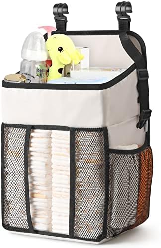 Maliton Hanging Diaper Caddy Organizer Hold 50+ Diapers(Beige) by Maliton