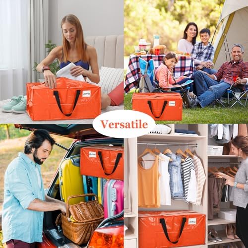 4 Pcs 24 Gallon Extra Large Moving Bags Heavy Duty Storage Bag - Image 6