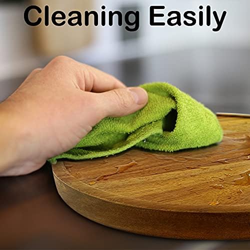 16" Acacia Wood Lazy Susan Organizer Kitchen Turntable for Cabinet Pantry Table Organization - Image 6