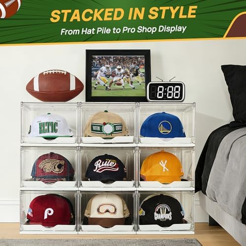 Vtopmart 8 Pack Stackable Baseball Caps Organizer, Each Holds 12 hats - Image 7