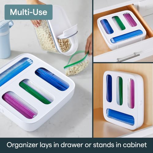 YouCopia StoraBag Food Bag Dispenser, Family Size 4-Slot, Plastic Sandwich Bags Drawer Organizer for Kitchen Storage - Image 6