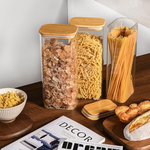 D2scrma 71oz/2.2Qt Rectangle Glass Storage Containers with Lids 3-Pack - Image 6