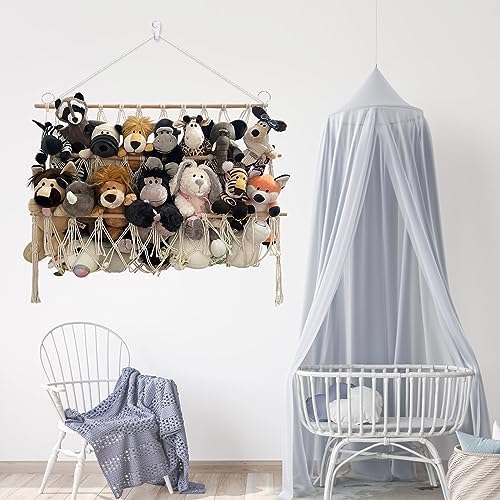 Stuffed Animal Net or Hammock Large Corner Wall Hanging for Storage Toys - Image 7