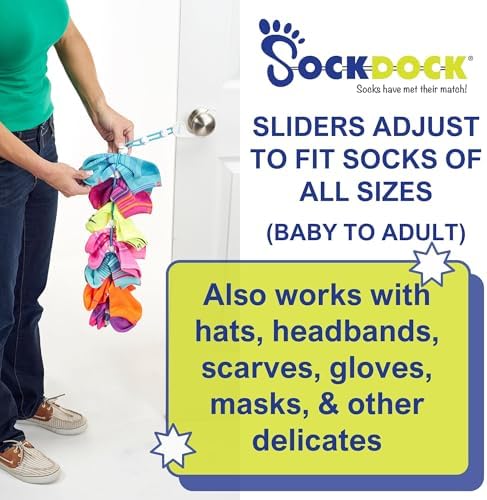 Sock Laundry Solution for Washing Drying & Storing Socks in Pairs, Clip & Hold Socks in Washer Dryer & Closet 2-Pack - Image 6