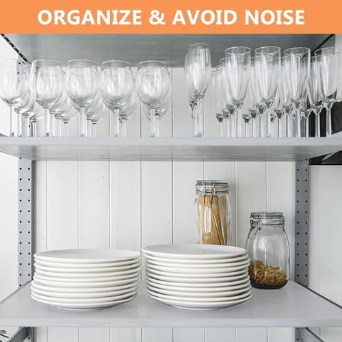 WochiTV Shelf Liner for Cabinets, Drawer Non Adhesive Non Slip Foam Mat for Kitchen, Pantry, Bathroom, Cupboard, Garage, Closet, Shelves, Drawer, Tool Box, White 17.5 x 354 inches - Image 6