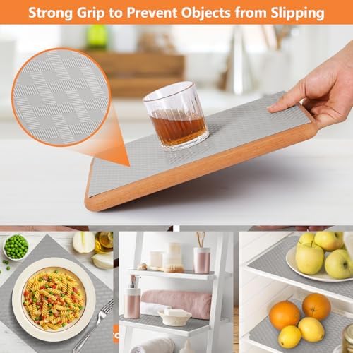 Shelf Liners for Kitchen Cabinets Non Adhensive,Gray 17.5"× 78.7" - Image 7