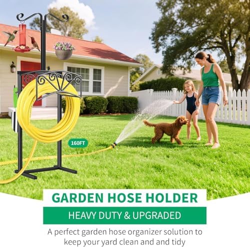 TomCare Garden Hose Holder, Heavy Duty Water Hose Hanger for 160FT Hose - Image 7