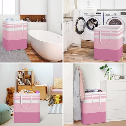 HomeHacks 2 Pack Laundry Baskets, Laundry Hampers Bags (Blue+Pink 125L) - Image 6