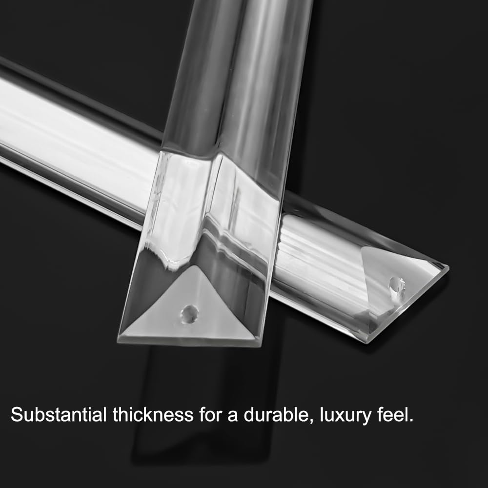 Chrome Kitchen Pendant Lights Over Island with Adjustable Rods - Crystal Pendant Lighting Fixtures 3 Pack, Ideal Over Dining Table or Bar, E26 Bulb Compatible, No Electrician Needed