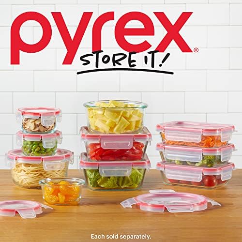 Pyrex Freshlock (3-Pack, 6 Cup) Glass Food Storage Containers Set - Image 5