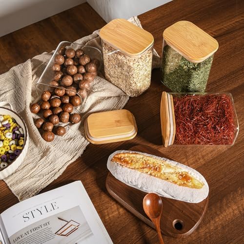 D2scrma 37oz/1.2Qt Rectangle Glass Storage Containers with Lids 6-Pack - Image 6