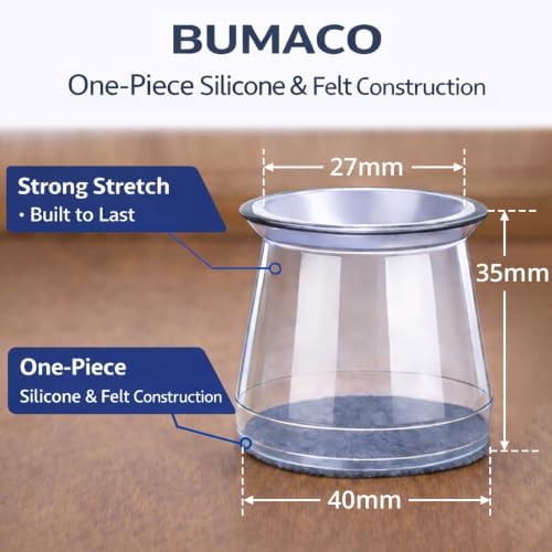 BUMACO 40Pcs Chair Leg Floor Protectors for Hardwood Floors Anti-Scratch - Image 6
