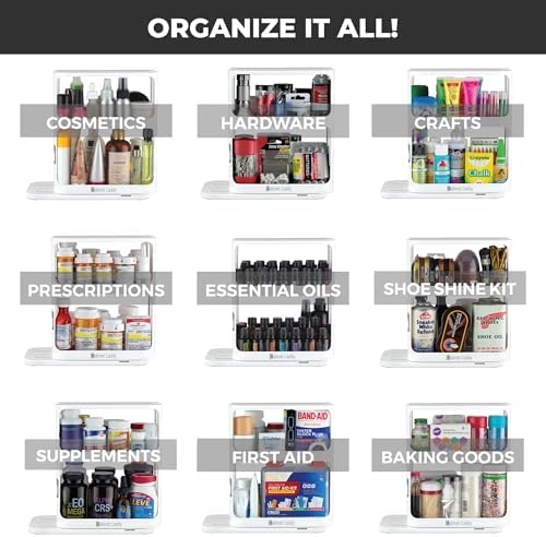 Cabinet Caddy Spice Rack Organizer for Cabinet, Pull & Rotate, 2-Tier - Image 6