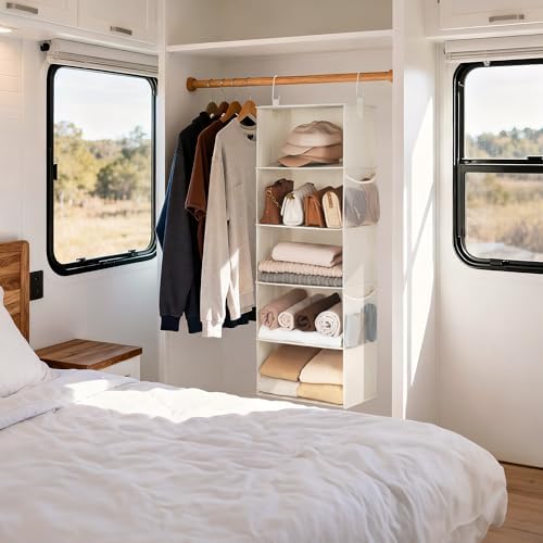StorageWorks Hanging Closet Organizer for Small Closets, 5 Shelf - Image 7