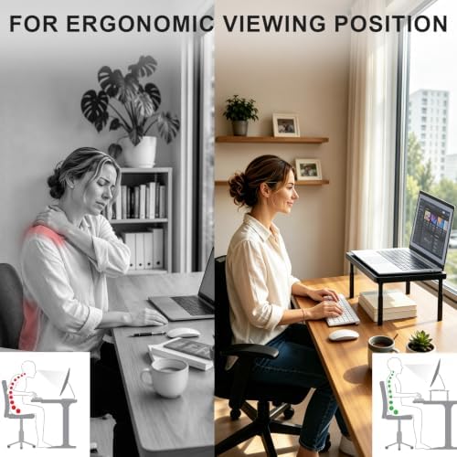 WALI Dual Monitor Riser for Desk, Adjustable Laptop Riser, up to 44 lbs - Image 7