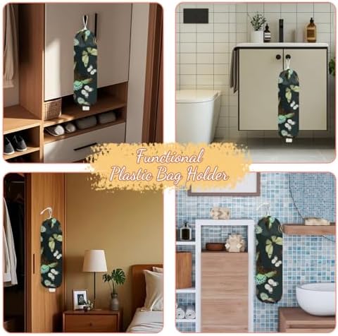 Butterflies Plastic Bag Holder, Wall Mount Grocery Bag Holder, Storage bags - Image 6