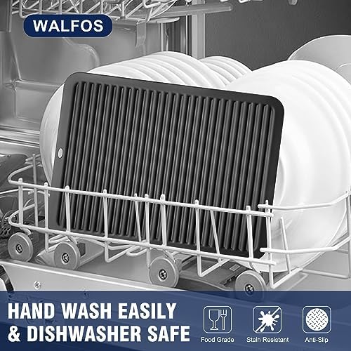 Walfos Large Silicone Trivet 16x12 Inch, Trivets for Hot Pots and Pans, Heat Resistant Pot Holders Hot Pads for Kitchen Quartz Countertops, Hot Dishes - Image 7
