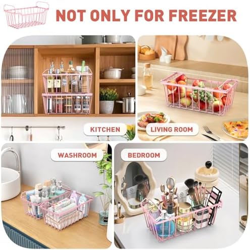 Goovilla Freezer Organizer Bins for 5-7 Cu.FT Chest Freezer, 8 Pack Pink - Image 7