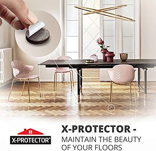 Felt Furniture Pads X-PROTECTOR 8 PC - Premium 6” x 4 3/8” Heavy Duty Felt - Image 6