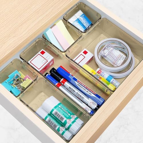 13 PCS Drawer Organizer Set, 5 Size Bathroom and kitchen organizer Trays - Image 6