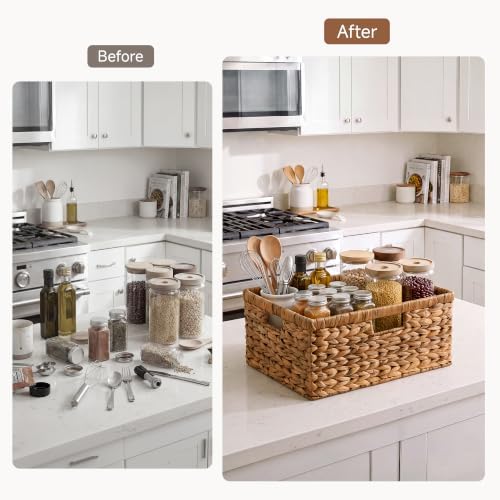 StorageWorks Decorative Baskets, Large Wicker Baskets for Organizing - Image 6