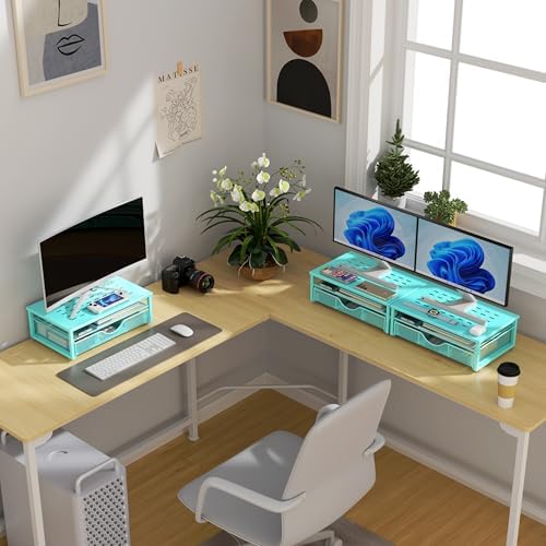 gianotter Computer Monitor Stand Riser with Drawer - Image 7