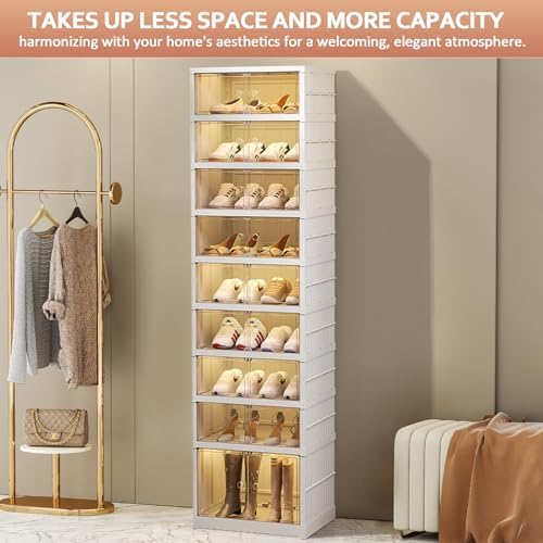 SYNCVIBE Shoe Rack Organizer for Entryway, 9 Tiers, 18 Pairs, 17.3" Wide - Image 7