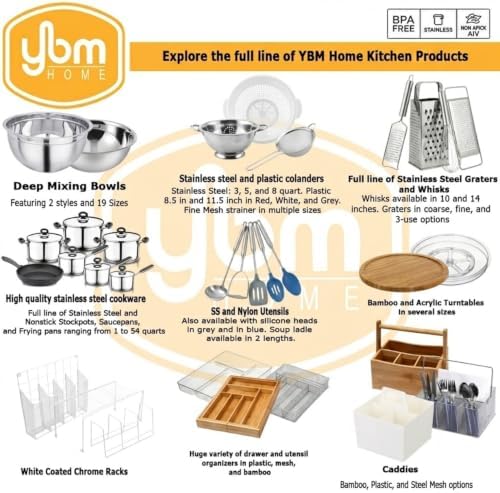 YBM Home Under Shelf Basket (2-Pack) Mesh Stainless Steel Storage Under Cabinet Hanging Basket Rack Maximize Space in Cabinets, Pantry Room, Bathroom, Laundry Room, and More, 1131 - Image 5