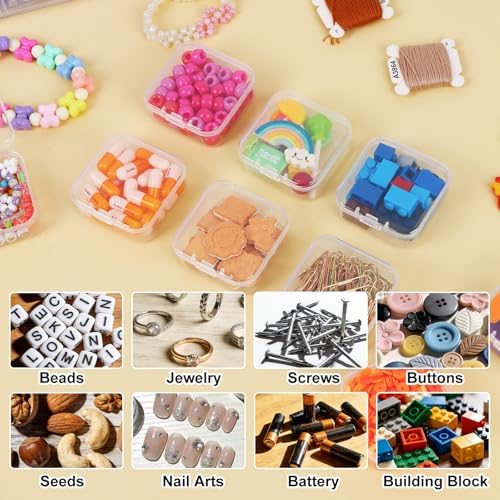 Stackable Bead Organizer 4 Tier with 120pcs Small Boxes Storage Container - Image 7