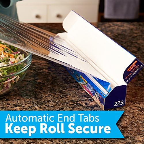 Reynolds Kitchens Clear Plastic Wrap, Built-In Slide Cutter, 225 Sq Ft (Pack of 12) - Image 7