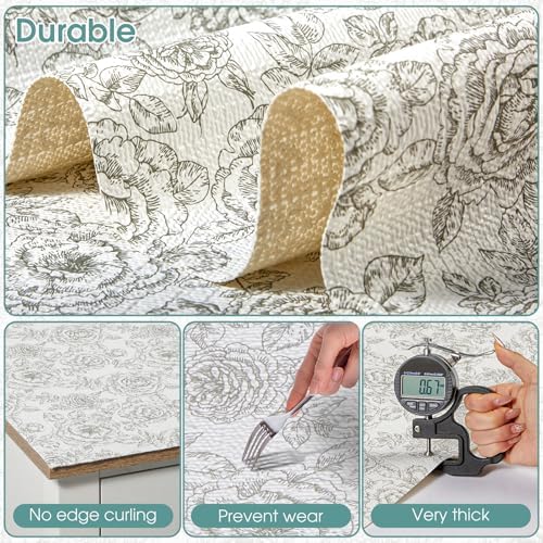 Drawer and Shelf Liner for Kitchen Cabinets, Rose, 24IN X 10FT - Image 6