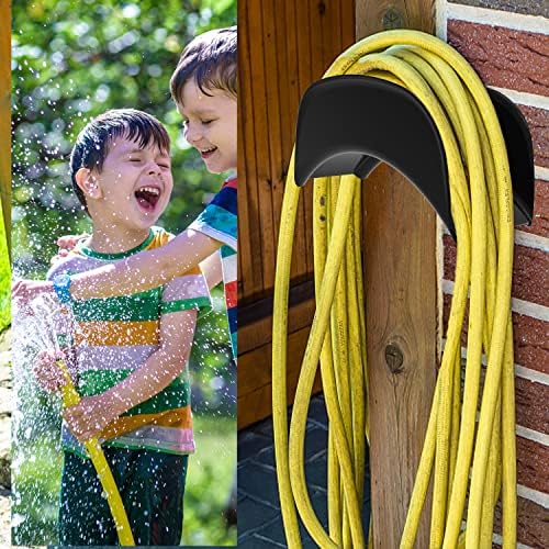 Gardzen 2-Pack Heavy Duty Hose Hanger Wall Mount Black - Image 6