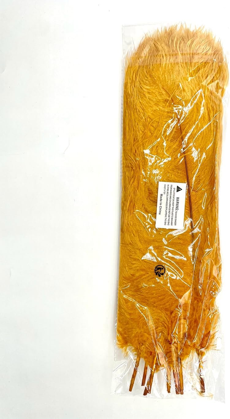 Sowder 14-16inch(35-40cm) Feathers Plume for Wedding Centerpieces Home Decoration Pack of 10pcs(Royal Blue)