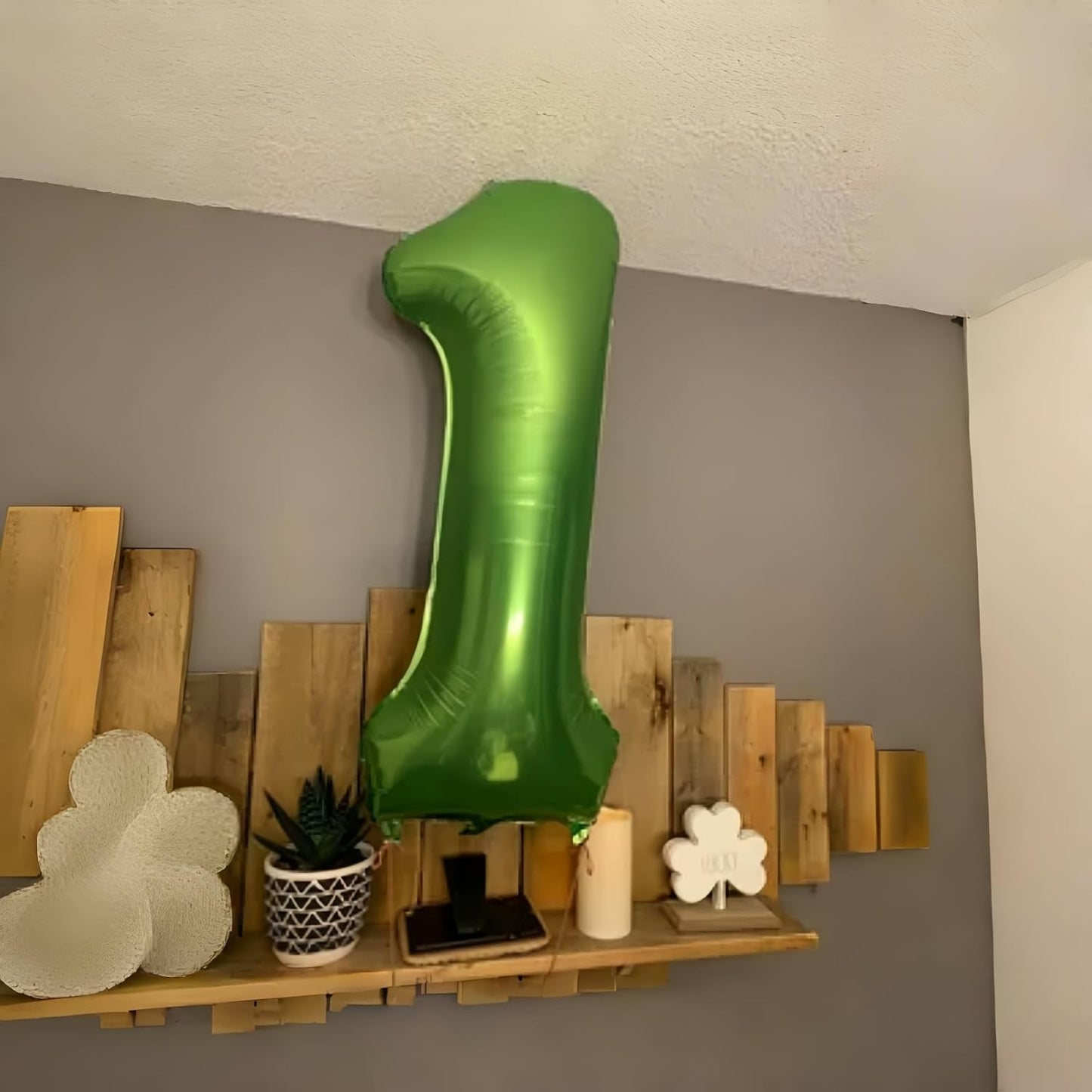 40 Inch Balloon Number 9 Green, Large Foil Number Balloons Set 0-9, Digital 9 Helium Balloons for Girls Boys Men Women 9th Jungle Football Birthday Anniversary Graduation Christmas Party Decoration