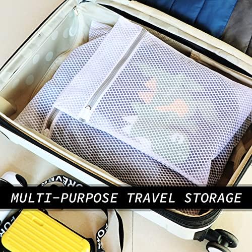 4Pcs Durable Honeycomb Mesh Laundry Bags for Delicates Reusable Wash Bag(1XX-Large 24 x 24 Inches,1X-Large 20 x 24 Inches,1 Large 16 x 20 Inches, 1 Medium 12 x 16 Inches) - Image 7