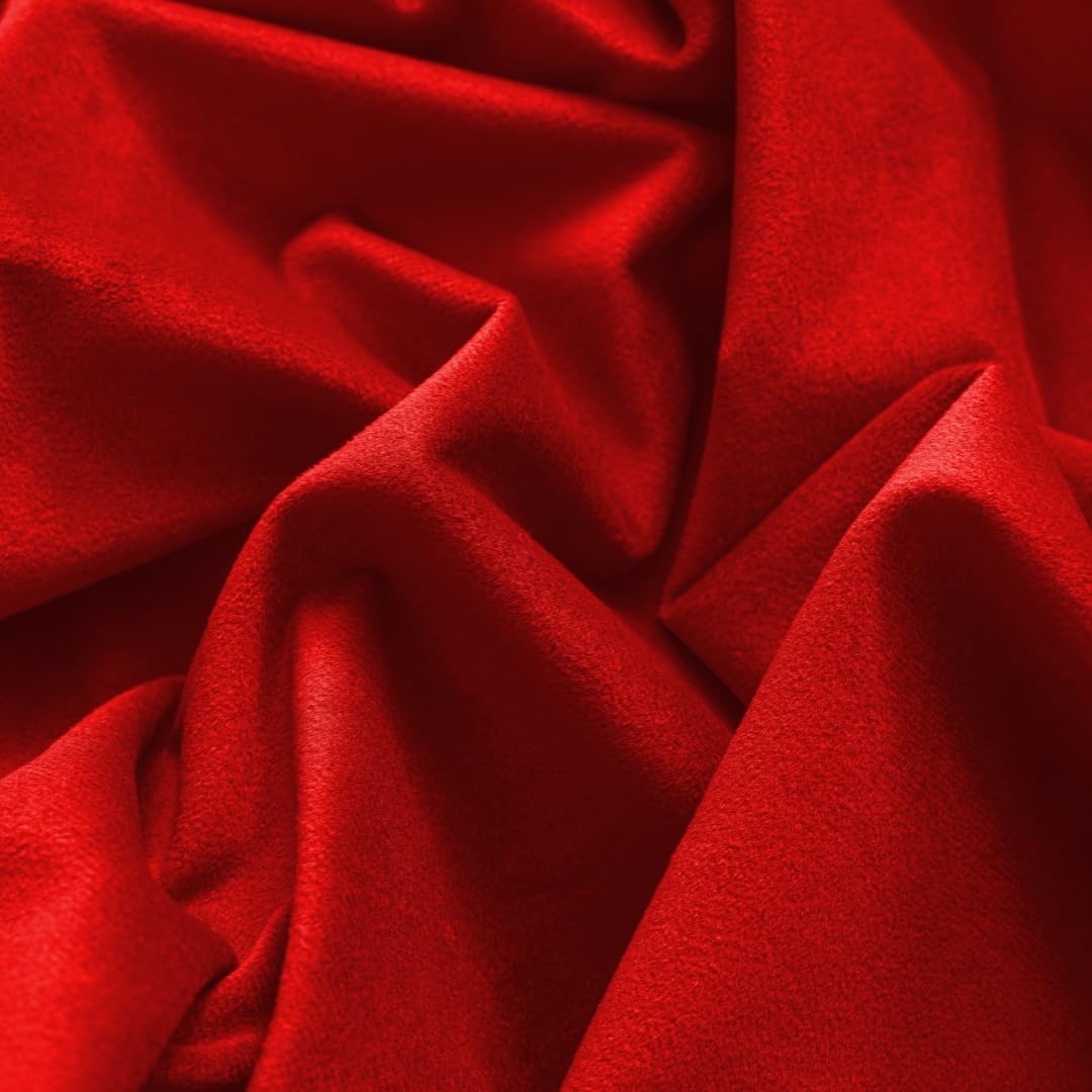 F-CHU Luxury Red Tablecloth Thickset Velvet Tablecloth with Beautiful Gold Tassels Vintage Table Cloth for Home Decor Wedding, Party, Banquet and Events 60x70-Inch