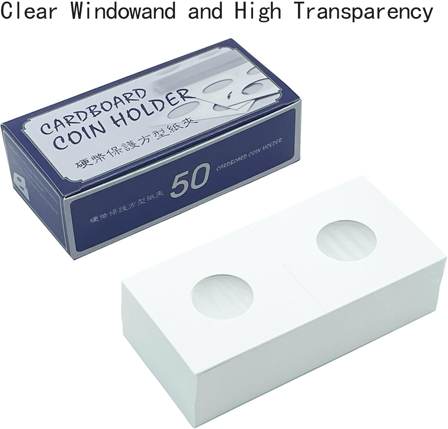 200 PCS Premium Cardboard Coin Flips 2 x 2 inch Coin Collection Supplies for Penny, Mylar Coin Flips Coin Holders for Collectors (Penny Coin Flips)